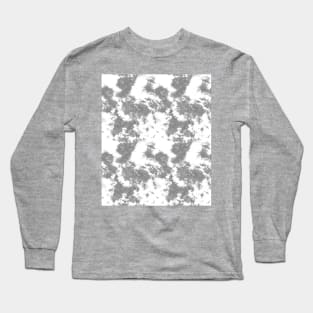 Soft Gray Tie-Dye Long Sleeve T-Shirt